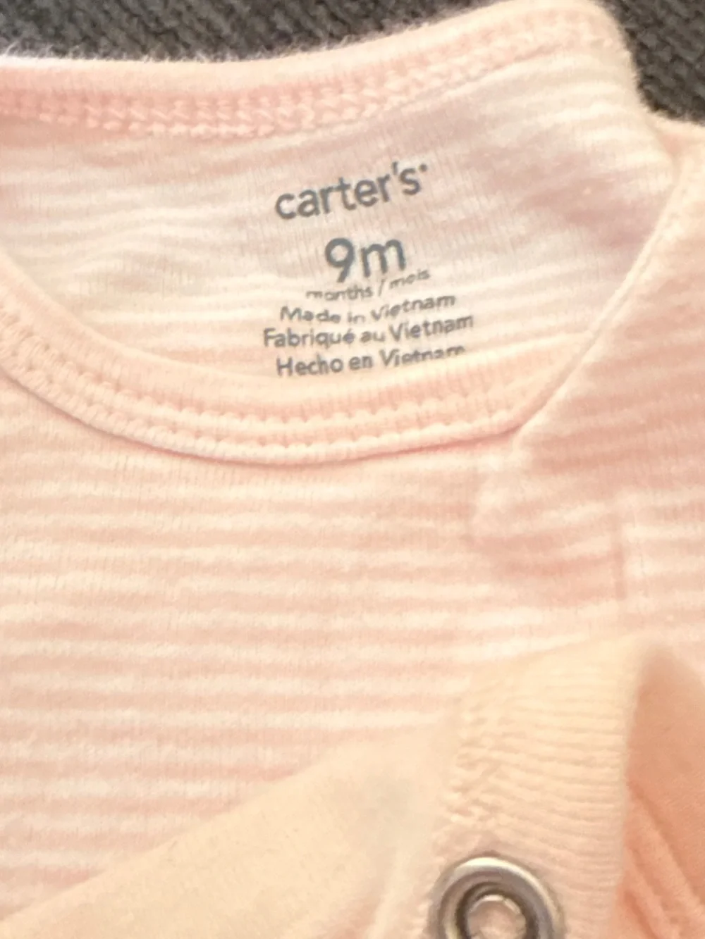 Carter's Baby Girls 5 Pack Onesies in Light Pink, Mustard & Pale Yellow